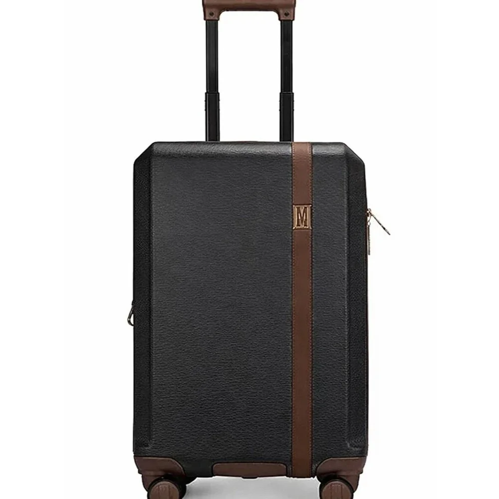 Elle Luxe Journey 1 Piece Expandable Retro Spinner Rolling check in Luggage